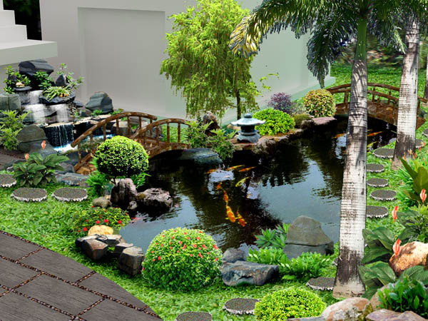 Thi Công Hồ Cá Koi đẹp tại Hà Tĩnh